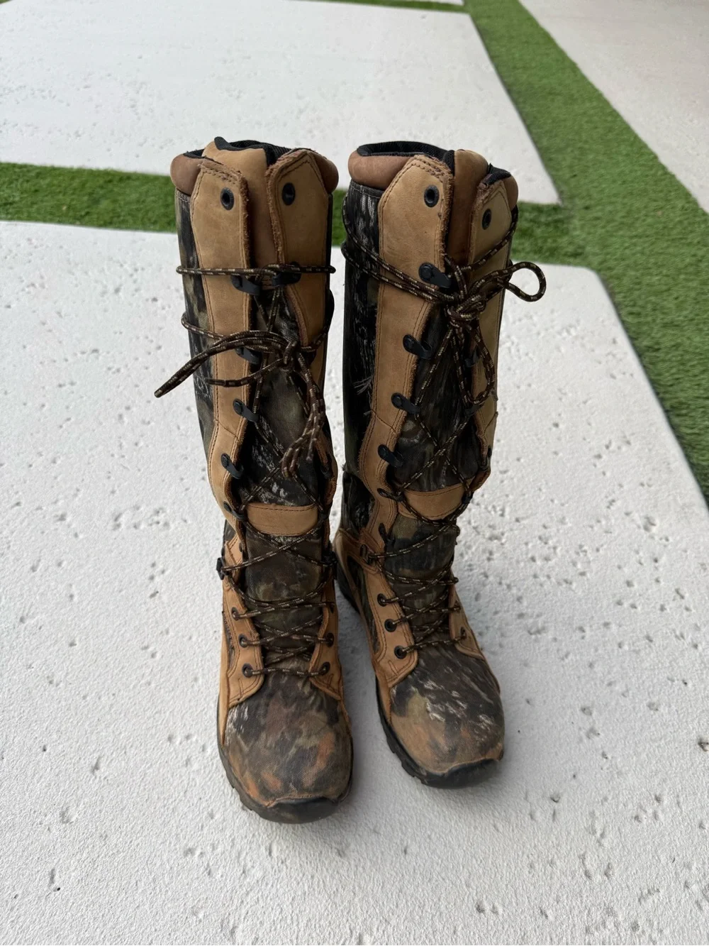 Rocky ProLight Camo Lace-Up Waterproof Snake Proof Boots Size 5.5